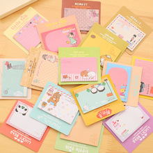 4 pcs/lot Cartoon N Times Memo Pad Sticky Notes Cute Post Bookmark Stationery Label Stickers School Supplies Notepad escolar 2024 - buy cheap