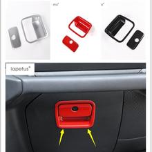 Lapetus Accessories Fit For Jeep Wrangler JL 2018 - 2022 Copilot Glove Box Handle Storage Clasp Hand Bowl Molding Cover Kit Trim 2024 - buy cheap