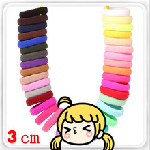 50Pcs/lot Girls And Kids Hair Accessories Rubber Bands Candy Color The Ponytail Holder Elastic Hairbands Hairline 3cm Headwear 2024 - buy cheap