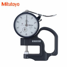 Original Mitutoyo 7301 Dial Thickness Gage 0-10mm/0.01 Shock-Proof Tester Meter Flat Anvil Measuring Tools 2024 - buy cheap