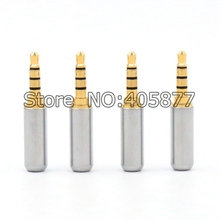 2pcs 3.5mm 4 poles Stereo Male Audio Cable Connector DIY Solder adapter 2024 - buy cheap
