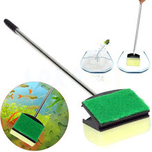 47cm Aquarium Brush Cleaning Sponge Algae Scraper Fish Tank Stainless Steel Handle Clean Tool Cleaning Appliances Accessories 2024 - buy cheap
