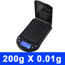 New 200g x 0.01g Electronic Digital Jewelry Scales Weighing Portable Kitchen / Lab Scales Balance 2024 - buy cheap
