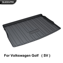 QUEES Custom Fit Cargo Liner Tray Mat for Volkswagen Golf Sportsvan SV Mk7 2014 2015 2016 2017 2018 2024 - buy cheap