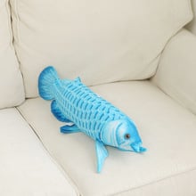 new plush simulation blue fish toy cute Fish doll gift about 65cm 2746 2024 - buy cheap