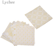 Lychee life papel de scrapbook decorativo artesanal, 72 peças, estrela floral, quadrado, flores, artesanato, faça você mesmo, material de papel 2024 - compre barato