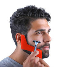 New Arrivals Men Beard Shaping Styling Template Comb Transparent Men's Beards Combs Beauty Tool for Hair Beard Trim Templates 2024 - buy cheap