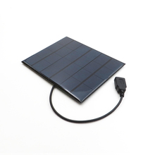 6V 3.5W Solar Panel Charger with 5V USB output 30cm cable Polycrystalline Solar Cell DIY Solar Charge Battery Solar Panel 6VDC 2024 - buy cheap