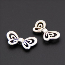 50pcs Zinc Alloy Butterfly Spacer Beads Tibetan Silver Color Jewelry Products Charms Diy Findings For Necklace Bracelets A2530 2024 - buy cheap