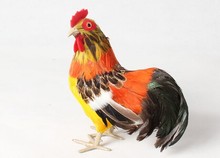 Simulação animal 20x18cm colorido galo brinquedo polietileno & furs casa decoração prop emulação boneca presente w5394 2024 - compre barato