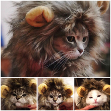 Furry Pet Hat Lion Mane Wig For Cat Halloween Dress Up With Ears Festival 2024 - buy cheap