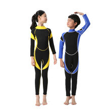 HISEA-traje de buceo de manga larga para niños y niñas, traje de baño para surf, esnórquel, una pieza 2024 - compra barato