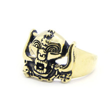 Rany&Roy New Size 7-14 Demon Skull Ring 316L Stainless Steel Fashion Hiphop Style Skull Ring 2024 - buy cheap