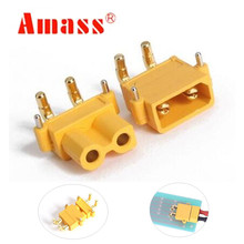 5Pairs AMASS XT30PW 30A Low Temperature Rise Fire Retardant Plug ESC Motor PCB board plug connector for RC model 40%Off 2024 - buy cheap