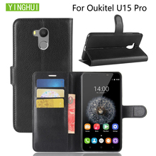 YINGHUI For Oukitel U15 pro Case Flip Leather Phone Case Wallet Leather Stand Cover Filp Cases For Oukitel U15pro 2024 - buy cheap