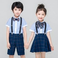 Conjunto de roupas listradas escolares, uniforme de escola para meninos e meninas de 3 4 6 8 10 12 14 16 17 anos de idade, rks194023 2024 - compre barato