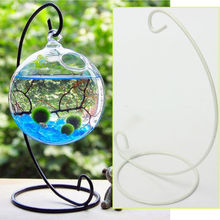 Fashion Creative Iron Candlestick Glass Ball Hanging Holder Candle Stand Light Holder 2024 - buy cheap