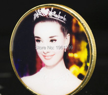 China Supplier Souvenir Gold Coin Audrey Hepburn Novelty Coin For Gifts Free Shipping 20pcs/lot 2024 - buy cheap