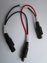 Divisor 1 para 2 sae macho para sae fêmea dc cabo de energia automotiva 18awg, 1 peça 2024 - compre barato