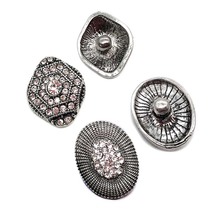 Wholesale w361 3D 18mm 20mm metal snap button for Bracelet Necklace Interchangeable Jewelry Women accessorie findings 2024 - buy cheap