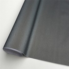 Envoltura de vinilo gris de bronce cepillado, película de papel de aluminio para coche, sin burbujas, para consola de muebles, ordenador, portátil, cubierta de teléfono 2024 - compra barato