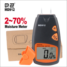 Medidor de humedad de madera portátil, higrómetro Digital de densidad de árbol de madera, herramienta de medición de humedad, RZ MD912 2024 - compra barato