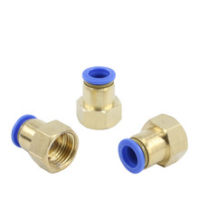 Air Pipe Fitting 10mm 12mm 8mm 6mm Hose Tube 1/8" 3/8" 1/2" BSP 1/4" Female Thread Brass Pneumatic Connector Quick Joint Fitting 2024 - buy cheap