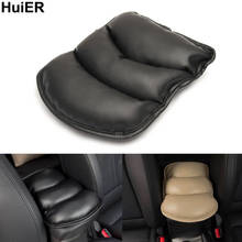 HuiER 4 Color Auto Car Seat Cover Soft PU Leather Auto Center Console Arm Rest Seat Box Padding Protective Case PU Mat Cushion 2024 - buy cheap