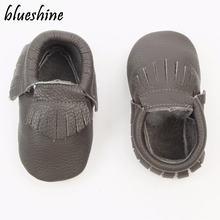 Bebê Sapatos Da Criança Do Bebê Macio Sapatos De Couro Genuíno Botas Recém-nascidos Meninas Mocassins Macios Sapatos Infantis Primeiros Caminhantes 2024 - compre barato