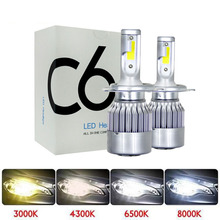 Novo, faróis de luz led para carro 12v, h4 h7 9003 hb2 h11 led h1 h3 h8 h9 880 9005 9006 h13 9004 9007, lâmpadas para automóveis 2024 - compre barato