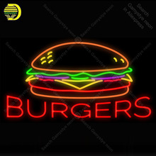 Burgers NEON LIGHT SIGN Neon Sign food Decorate Hotel Advertise GLASS Tube BEER PUB Store Display Handcraft Iconic Sign lights 2024 - buy cheap