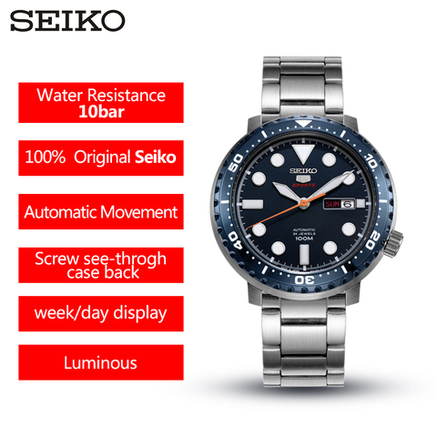 100% Original SEIKO5 Watch Sports diving Swimming Automatic Mechanical Wristwatches Dual language calendar Men's watch Warranty 2022 - buy cheap