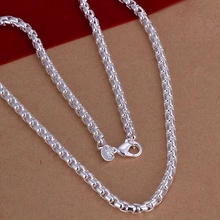 wholesale fine 925-sterling-silver necklace fashion jewelry chain necklaces & pendants women men collar SN053 2024 - buy cheap