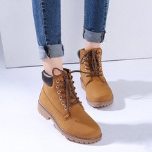 New 2020 Autumn Winter Shoes Women Flat Heel Snow Boots Fashion Women's Boots with Plush Brand Woman Ankle Botas Hard Outsole 2024 - buy cheap