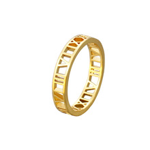 Классические кольца с римскими цифрами, винтажные ювелирные изделия, нержавеющая сталь, розовое золото, Женское кольцо, свадебная бижутерия 2020 2024 - купить недорого