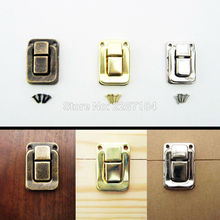6pc Antique brass Silvery Golden Decor Jewelry Chest Gift Box furniture Case Leather Bag Suitcase Hasp Latch Toggle Lock Clasp 2024 - buy cheap