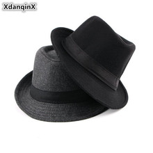 XdanqinX 2019 Primavera Nova Moda Chapéus Para Homens E Mulheres Britânicos Jazz Fedoras Chapéu Elegante das Mulheres dos homens Simples chapéu Cap Casal 2024 - compre barato