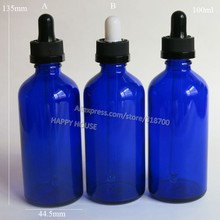 360pcs/lot 100ml Cobalt Blue Glass Bottle, 100cc Blue Glass Save Dropper Bottle, 100cc Glass Essential Oil Bottle 2024 - buy cheap