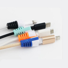 Линии передачи данных USB протектор Организатор зарядки надежную защиту для iphone Xs Max намотки кабеля для iphone 6 6S 7 8 плюс 2024 - купить недорого