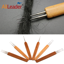 AliLeader 0.75mm Double Head Dreadlock Wood Handle Crochet Needle Hook For Dreadlocks Braids Hair Making Needle Tools For Dreads 2024 - buy cheap