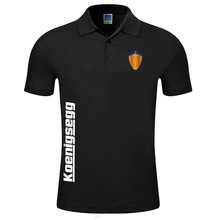 Men summer new arrived for male  Koenigsegg Polo Shirt short Sleeve solid colour Casual tops 2024 - buy cheap