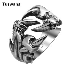 New Arrival 316L Stainless Steel Ring Dragon Claw Ring for Men Male Vintage Jewelry Biker Punk Hip Hop Rock Gothic Jewelry 2018 2024 - buy cheap