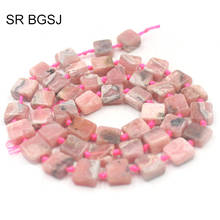 Free Ship 8-10mm Natural Square Pure Rhodonite Natural Gems Stone rodokhrozit  Jewelry Accessories Beads Strand 15" 2024 - buy cheap