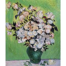 Vase with Roses by Vincent Van Gogh Oil paintings reproduction Landscapes art hand-painted home decor 2024 - buy cheap