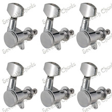 A Set 6 Pcs Chrome Locked String Tuning Peg Tuners Machine Heads For Acoustic Electric Guitar accessories parts 2024 - buy cheap