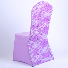 Funda elegante de LICRA para silla de banquete de boda, cubierta de decoración para silla de Hotel de cinco estrellas de clase alta 2024 - compra barato