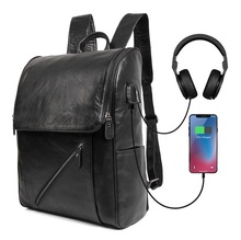 Mochilas masculinas de couro genuíno, mochilas escolares para adolescentes meninos, mochilas de lazer, livros de viagem, bolsa mochila 2018 2024 - compre barato