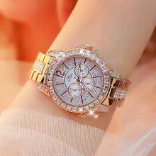 Женские часы, роскошные брендовые часы, браслет, кварцевые часы с бриллиантами, розовое золото, женские наручные часы для женщин, наручные часы, montre femme, 2019 2024 - купить недорого