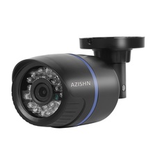 AZISHN 1.0MP 1280*720 p Câmera de Rede H.264 ONVIF IP66 24 pcs IR LEDs Night Vision Bala Ao Ar Livre À Prova D' Água câmera de segurança IP 2024 - compre barato