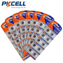 Аккумулятор PKCELL 1,5 в AG9, 80 шт./8 упаковок, 394A 394 SR936SW LR936 LR45 SR45 SR93 2024 - купить недорого